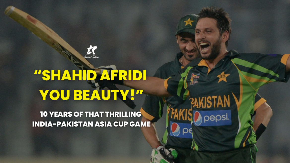 Afridi's Asia Cup Sixes
